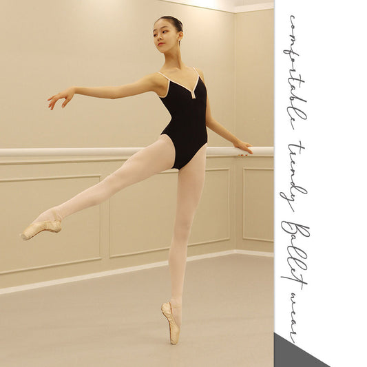 女童黑色芭蕾舞连体衣(Tulip Bright Black Leotard/Black)