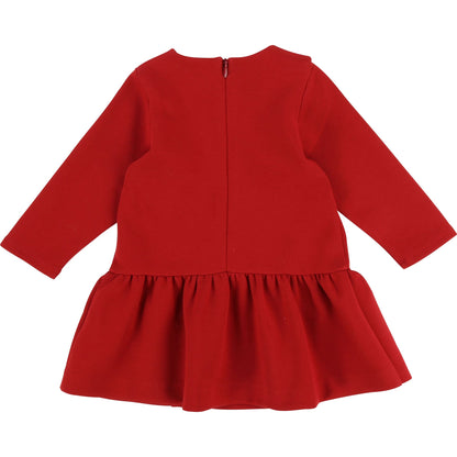 Baby Girls Red Cotton Dress
