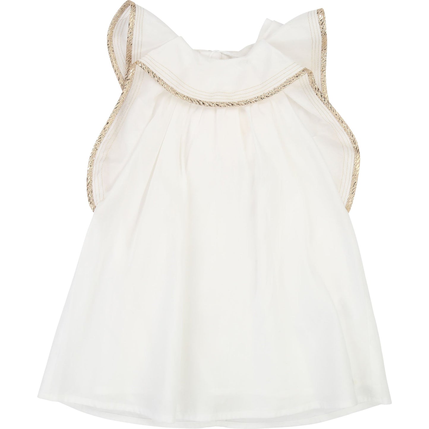 Baby Girls White Cotton Dress