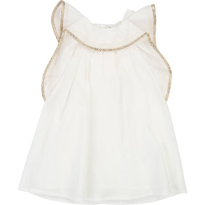 Baby Girls White Cotton Dress
