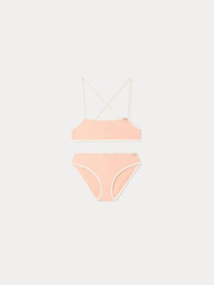 女童粉色泳衣