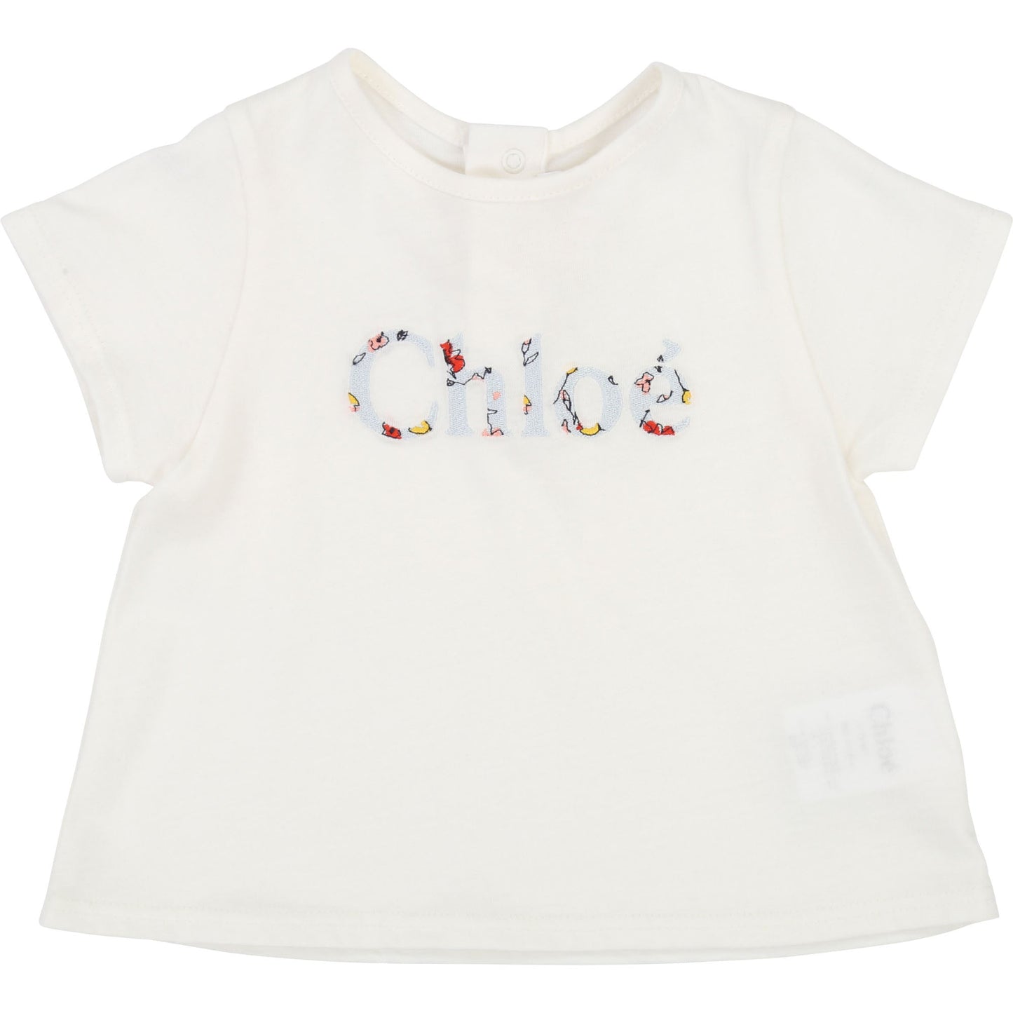 Baby Girls White Logo T-shirt