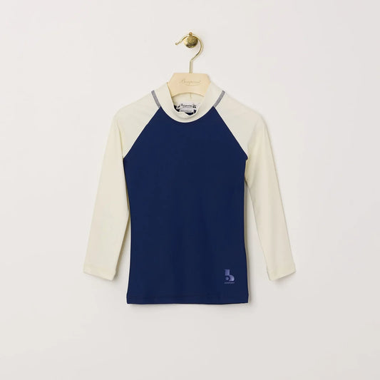 男童深蓝色游泳T恤