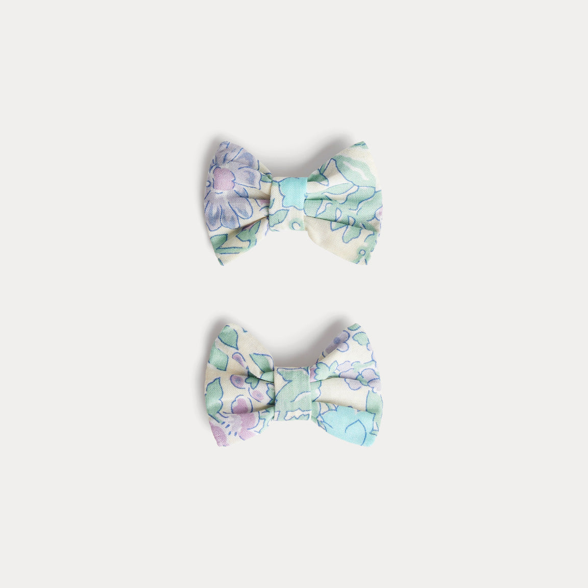 女童绿色碎花发夹