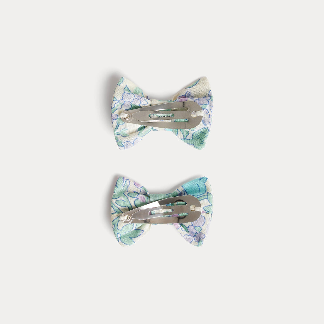 女童绿色碎花发夹