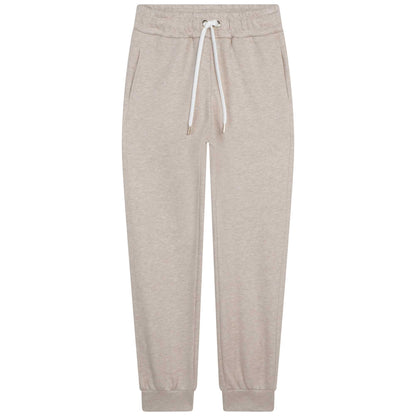 女童米色棉长裤