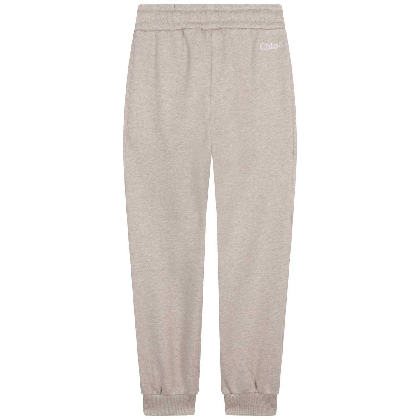 女童米色棉长裤