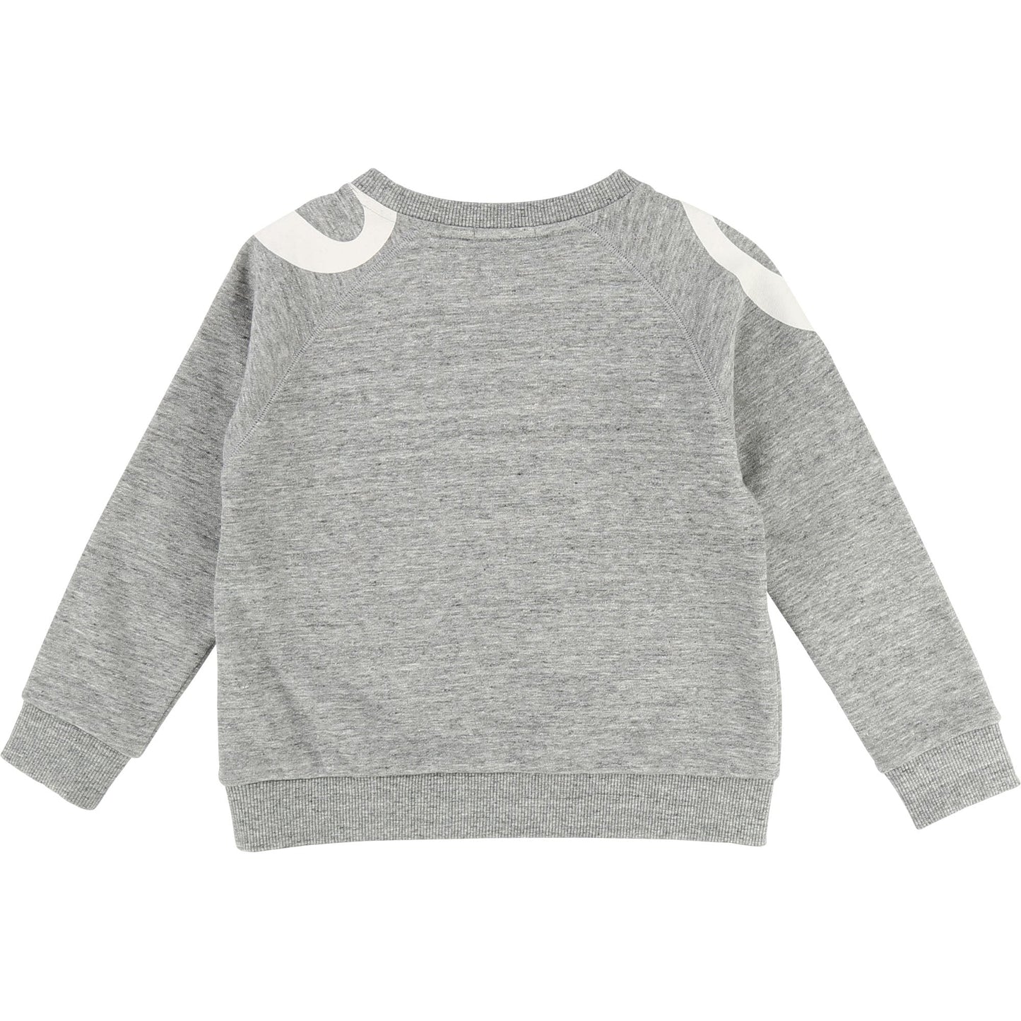 Girls Grey Chine Cotton Sweatshirt