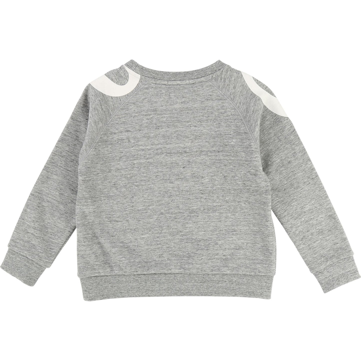Girls Grey Chine Cotton Sweatshirt
