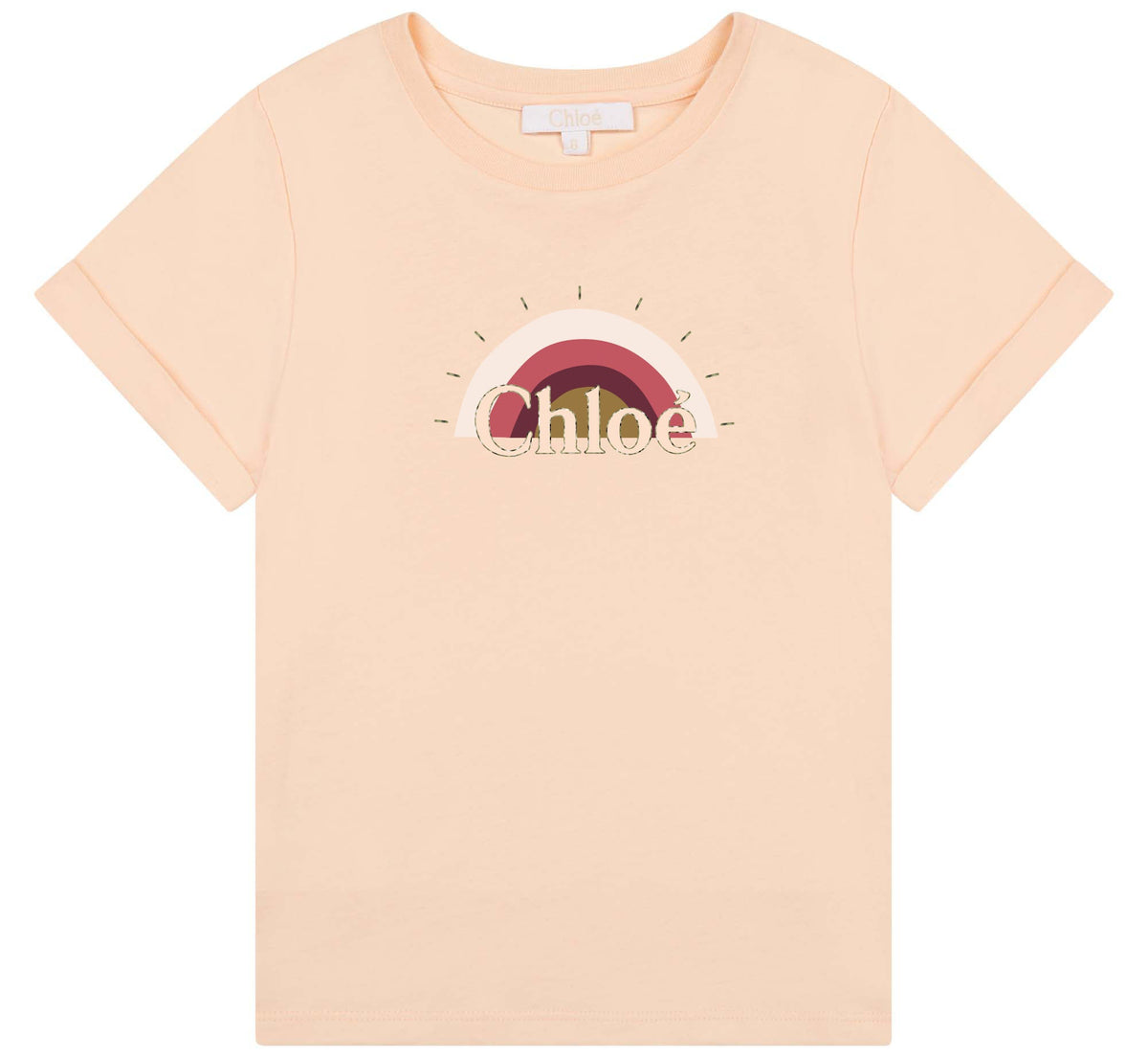 女童粉色Logo棉T恤