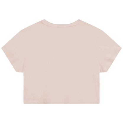女童粉色Logo棉T恤