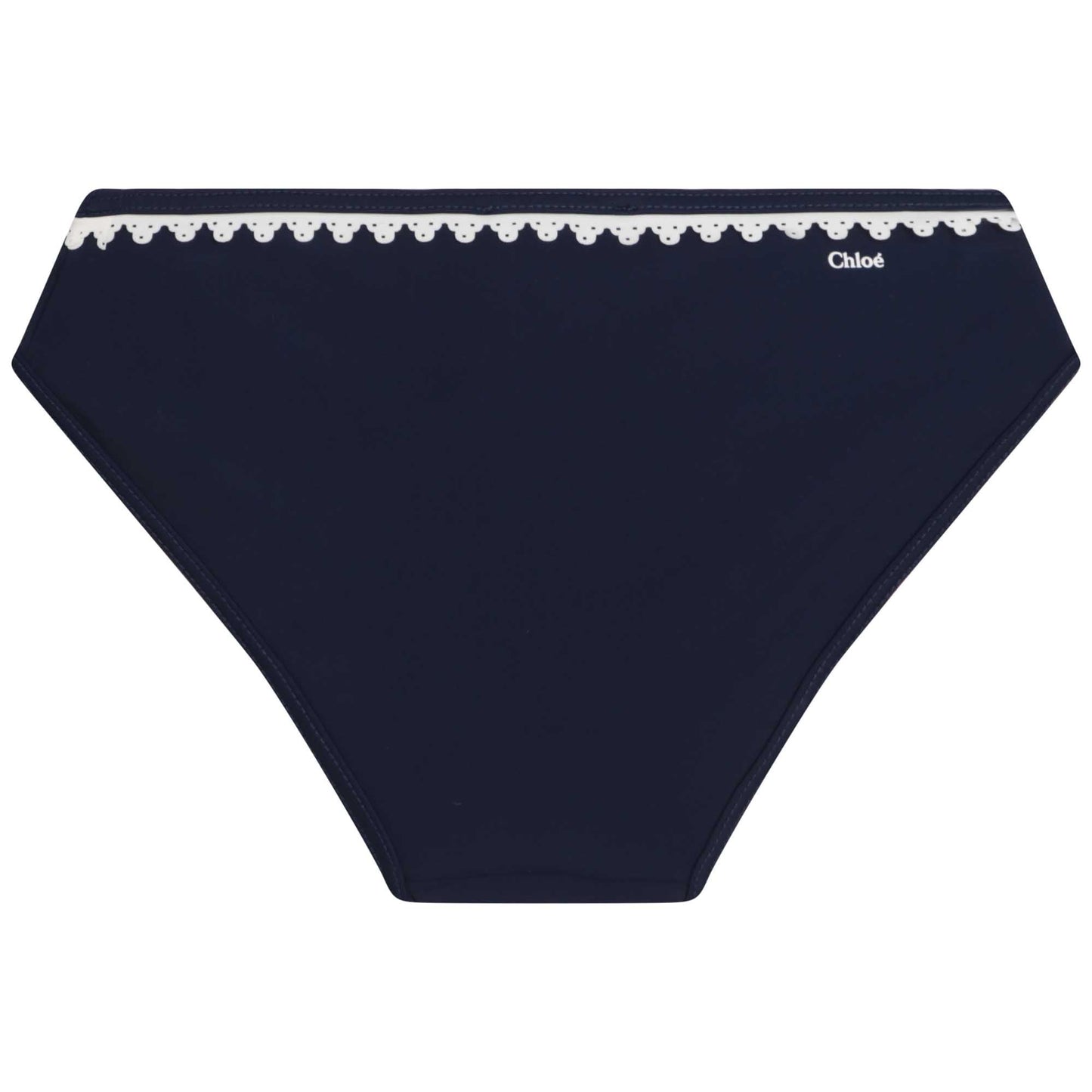 女童蓝色泳衣