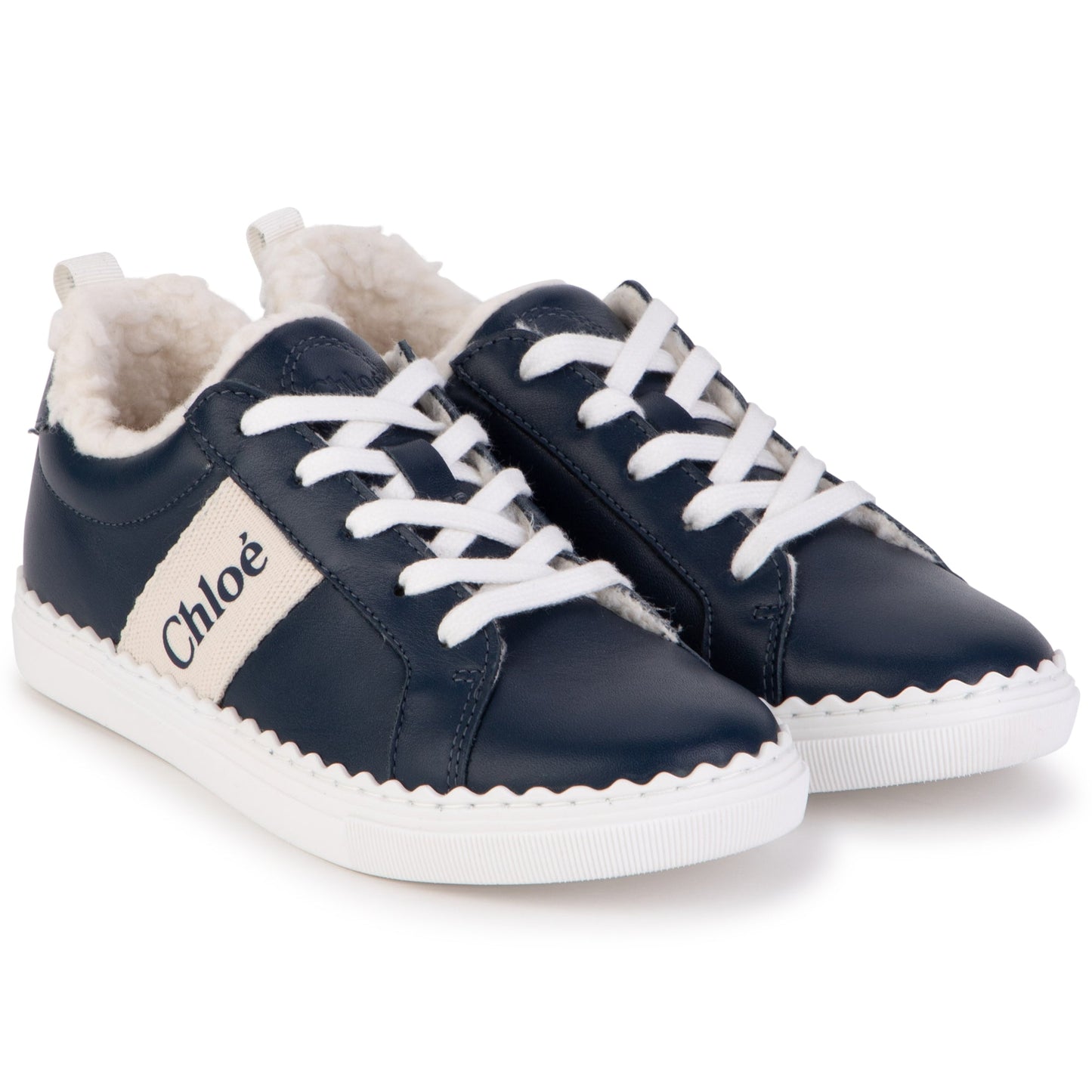 女童蓝色Logo运动鞋