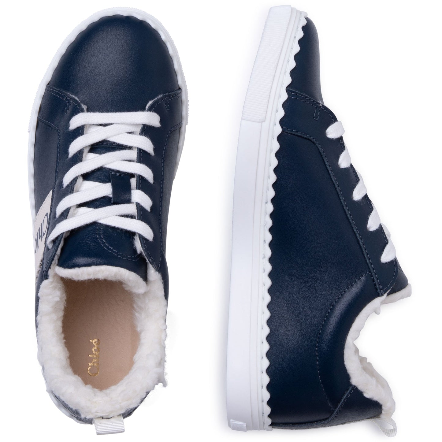 女童蓝色Logo运动鞋