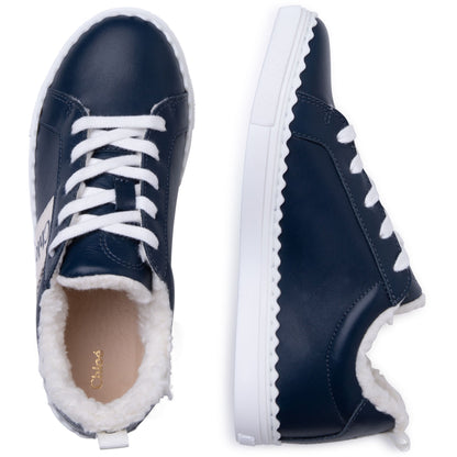 女童蓝色Logo运动鞋