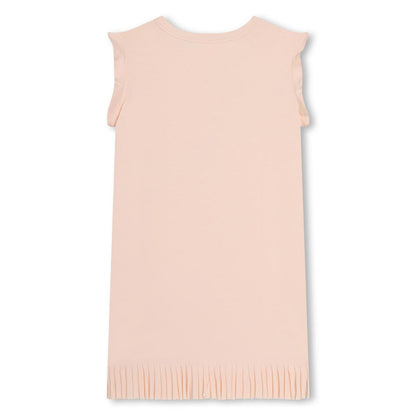 女童浅粉色棉连衣裙