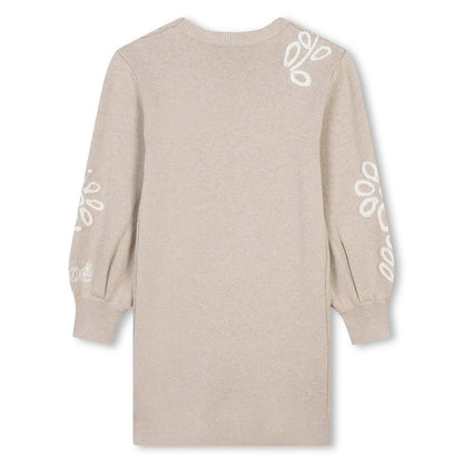 女童米色棉连衣裙