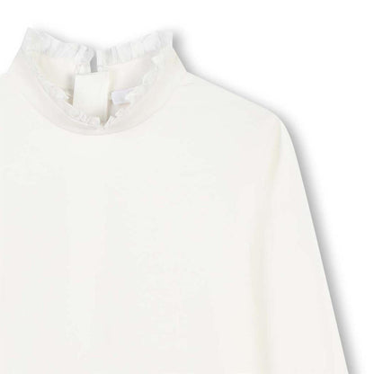 女童白色棉T恤