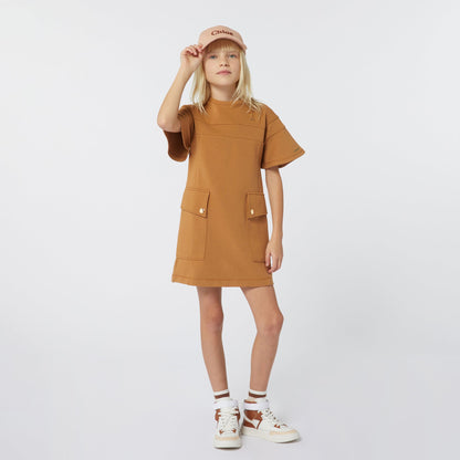 女童粉色Logo灯芯绒棒球帽