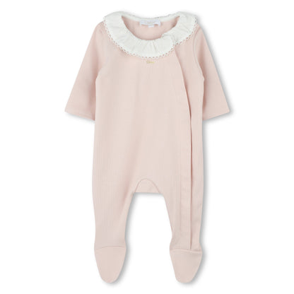 女婴粉色棉连体衣礼盒(3件)