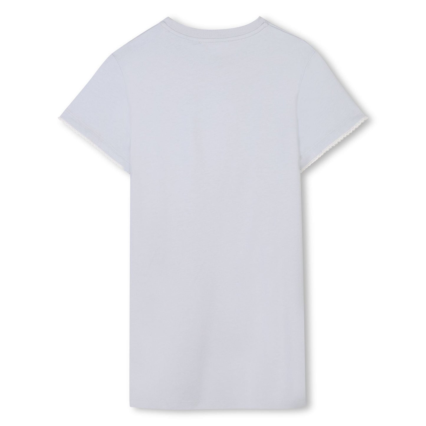 女童浅蓝色棉连衣裙