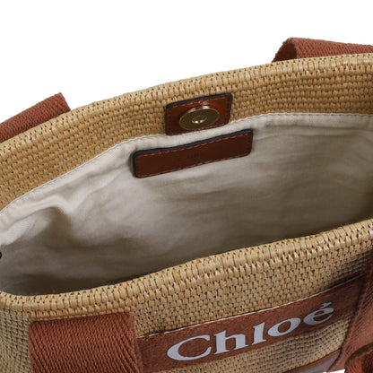 女童棕色印花Logo手提包(20x25x8cm)