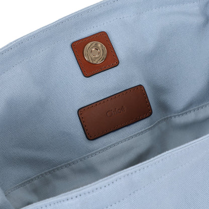 女童浅蓝色刺绣Logo手提包(W40 x H25 x D12cm)