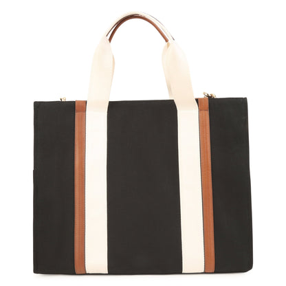 女童黑色Logo手提包