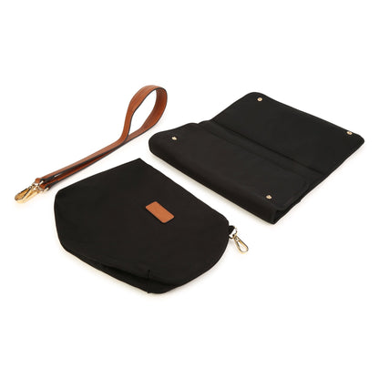 女童黑色Logo手提包