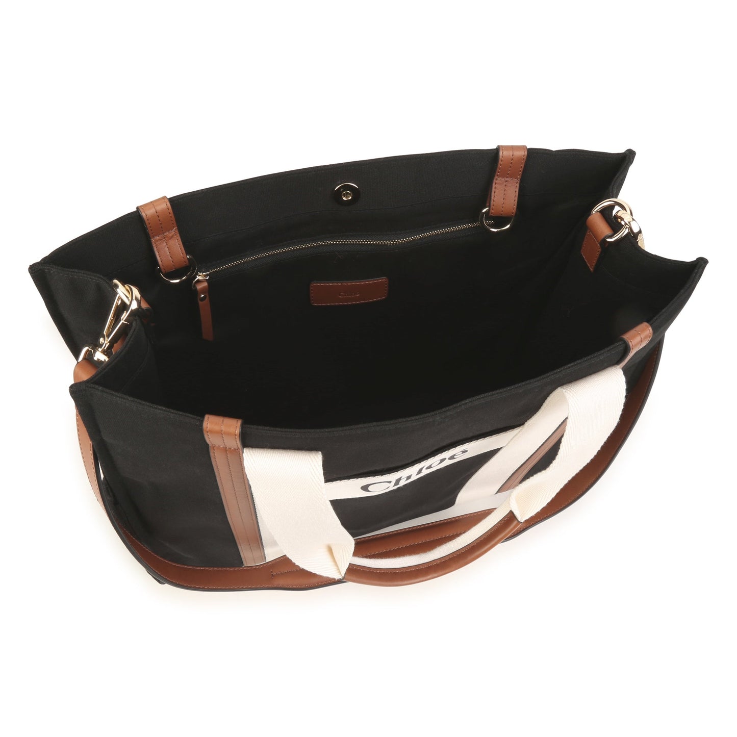 女童黑色Logo手提包