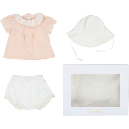 Baby Girls Light Pink Cotton Sets