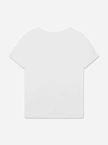 Calvin Klein Kids Monogram Logo T-Shirt in White