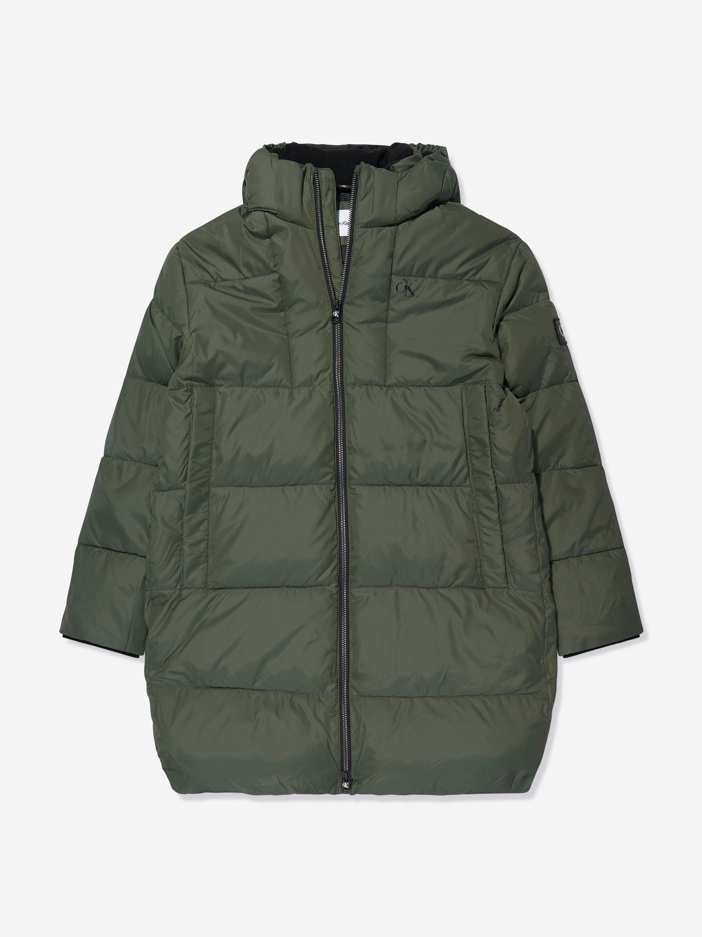 Calvin Klein Boys Essential Parka Puffer in Green