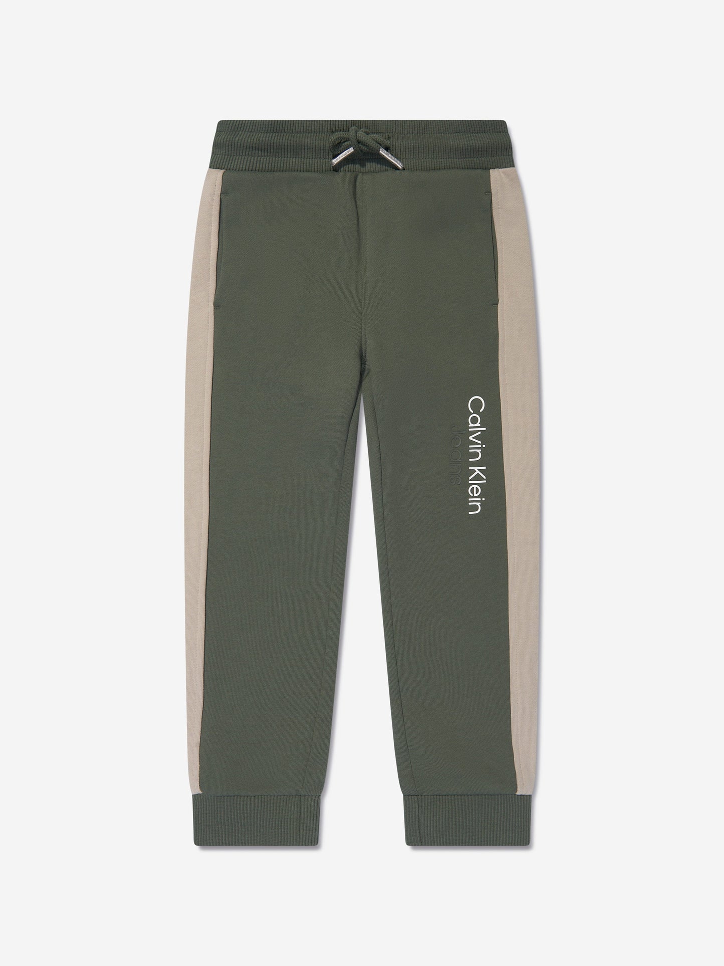 Calvin Klein Boys Colourblock Tracksuit in Green