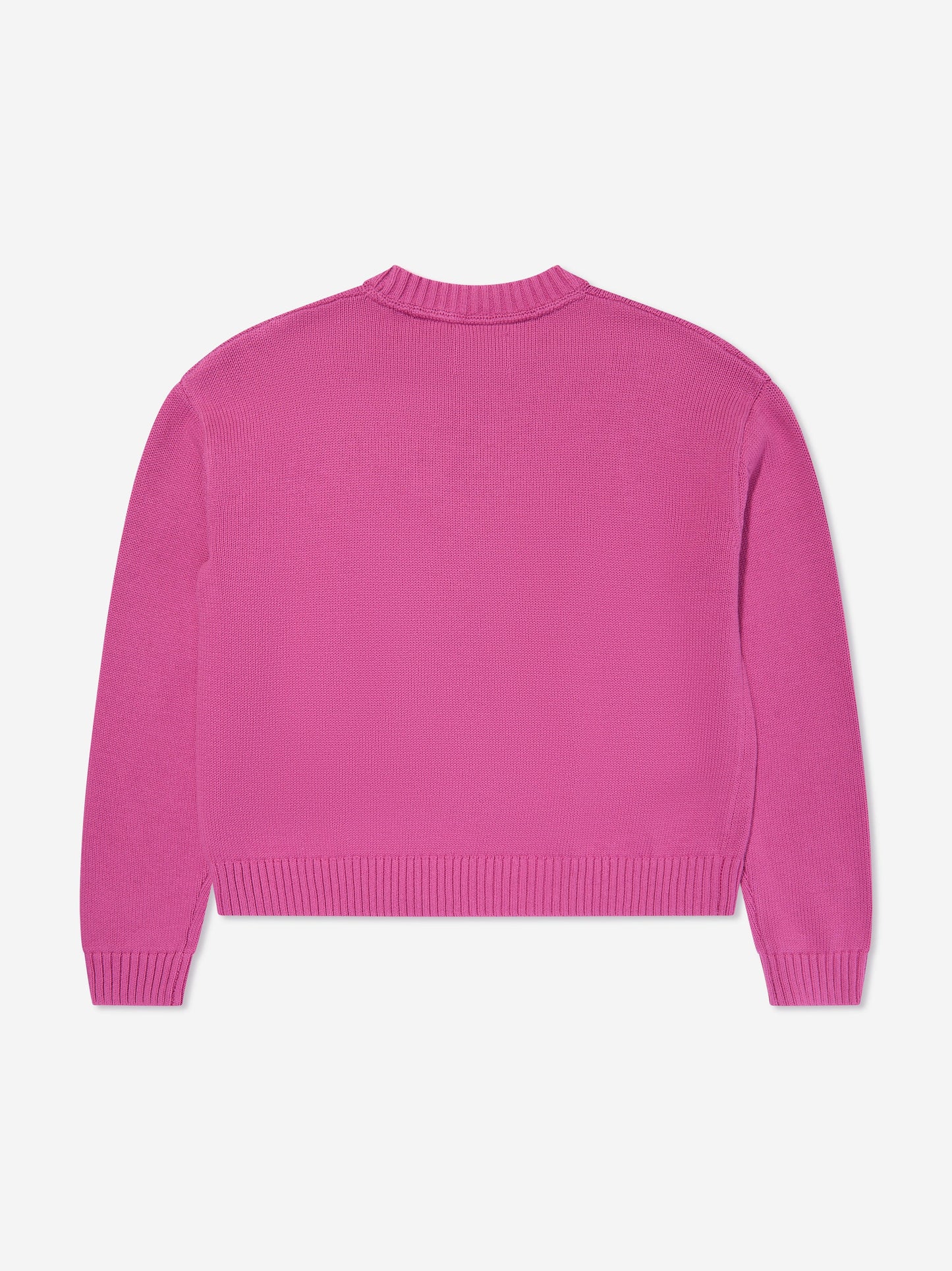 Calvin Klein Girls Fluffy Monogram Sweater in Violet