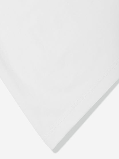 Calvin Klein Girls Monogram Repeat Slim T-Shirt in White