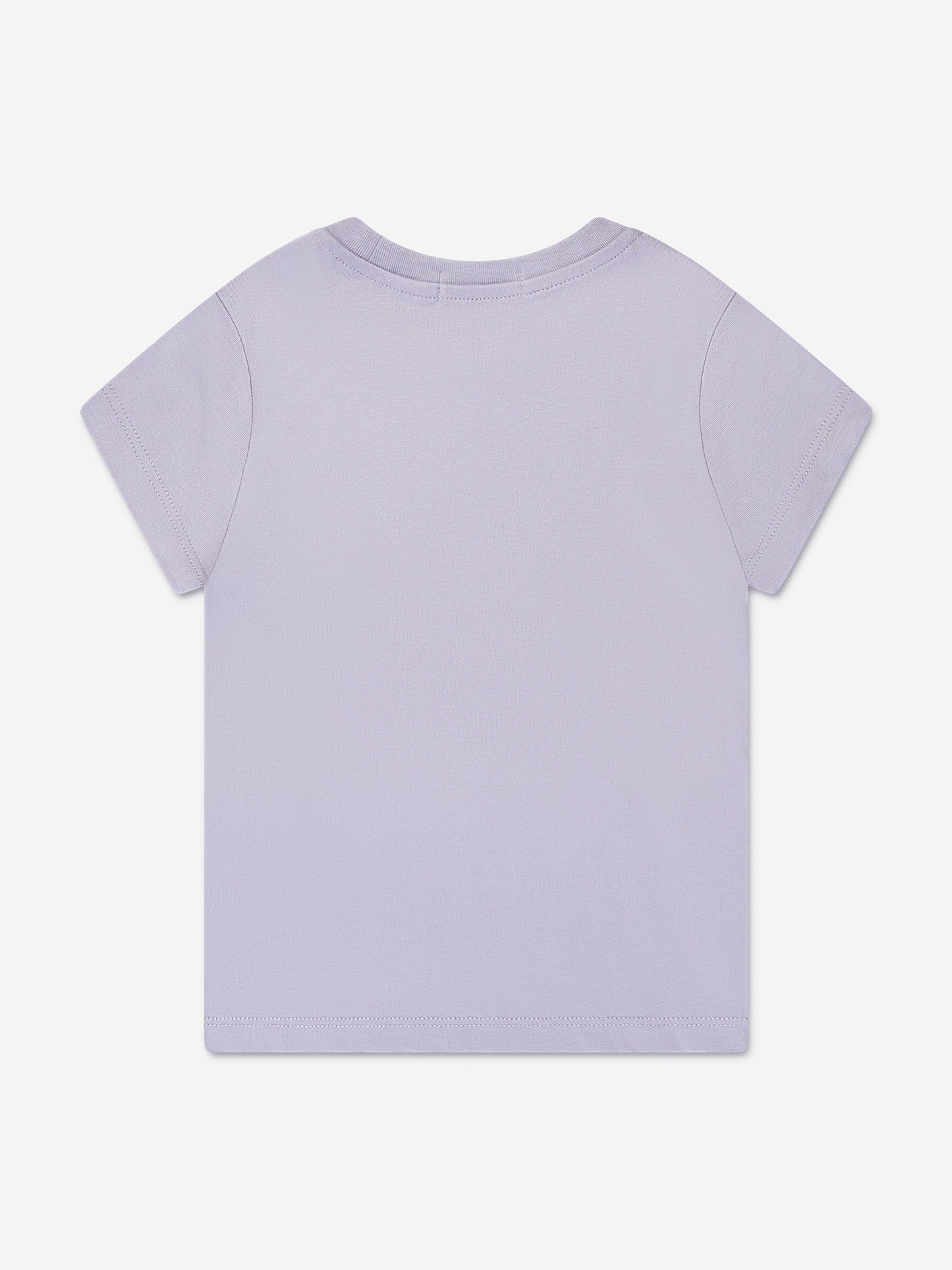 Calvin Klein Girls Micro Monogram T-Shirt in Lilac