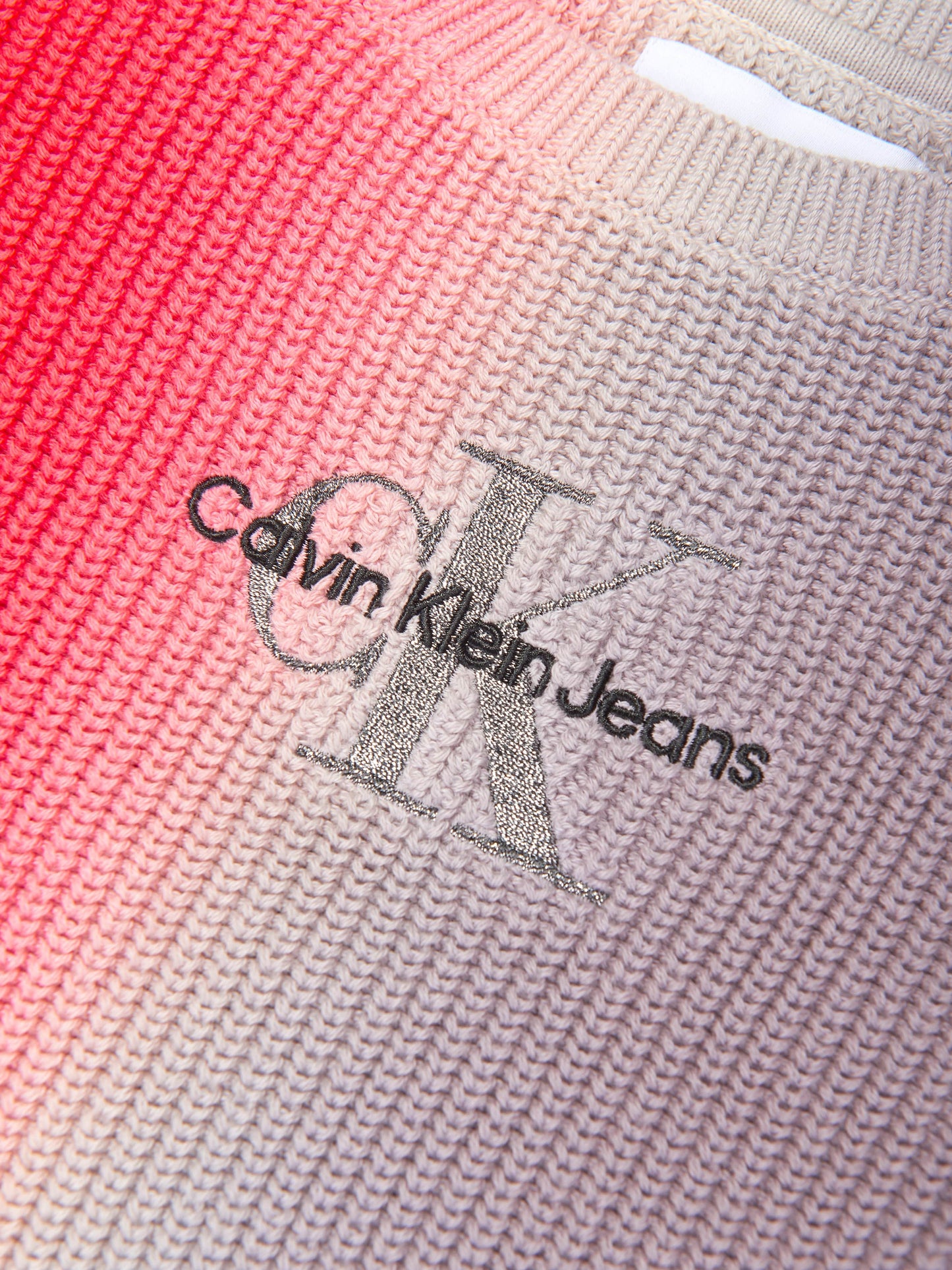 Calvin Klein Girls Monogram Gradient Sweater in Auburn