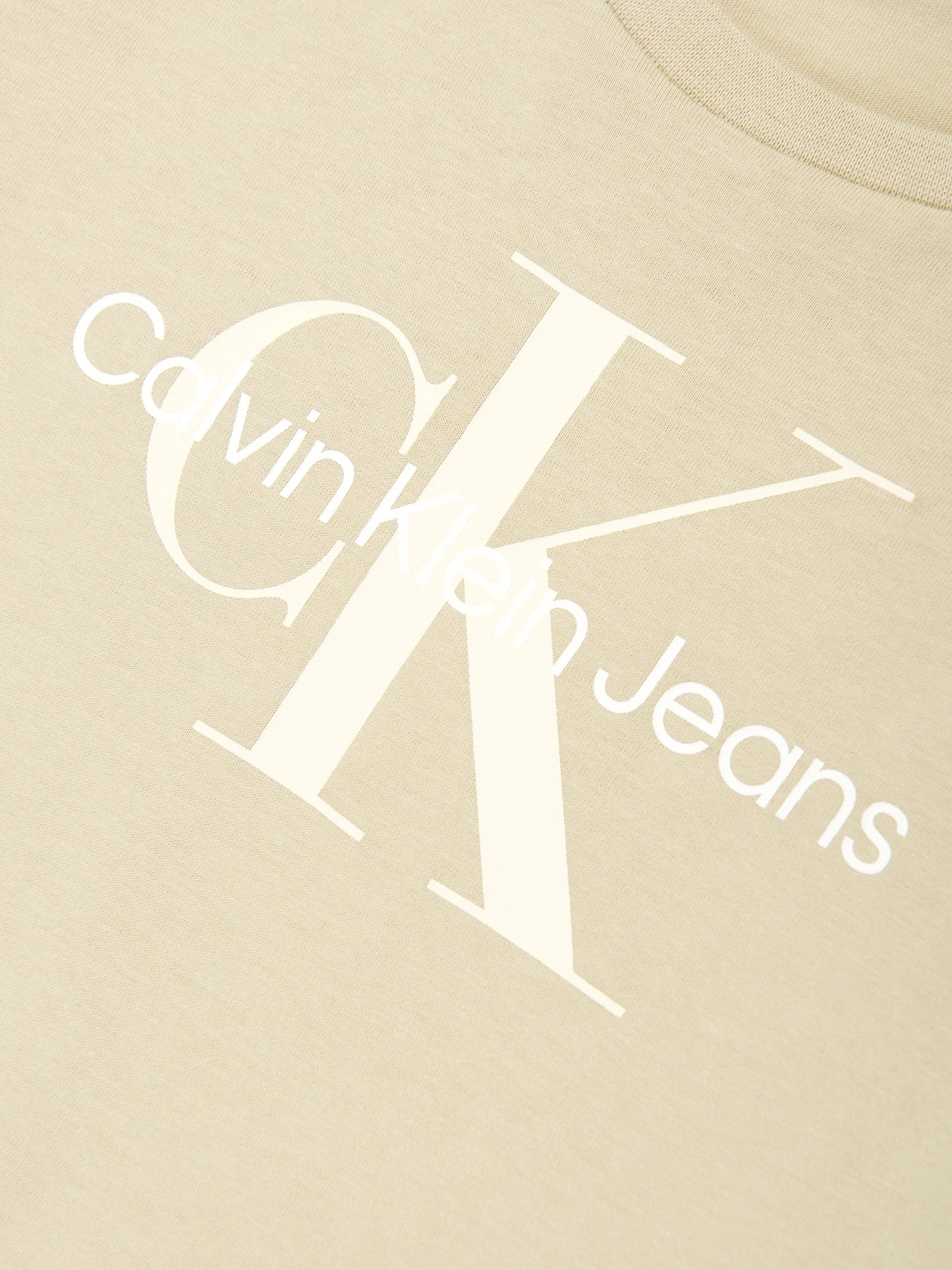 Calvin Klein Kids Monogram Logo T-Shirt in Green