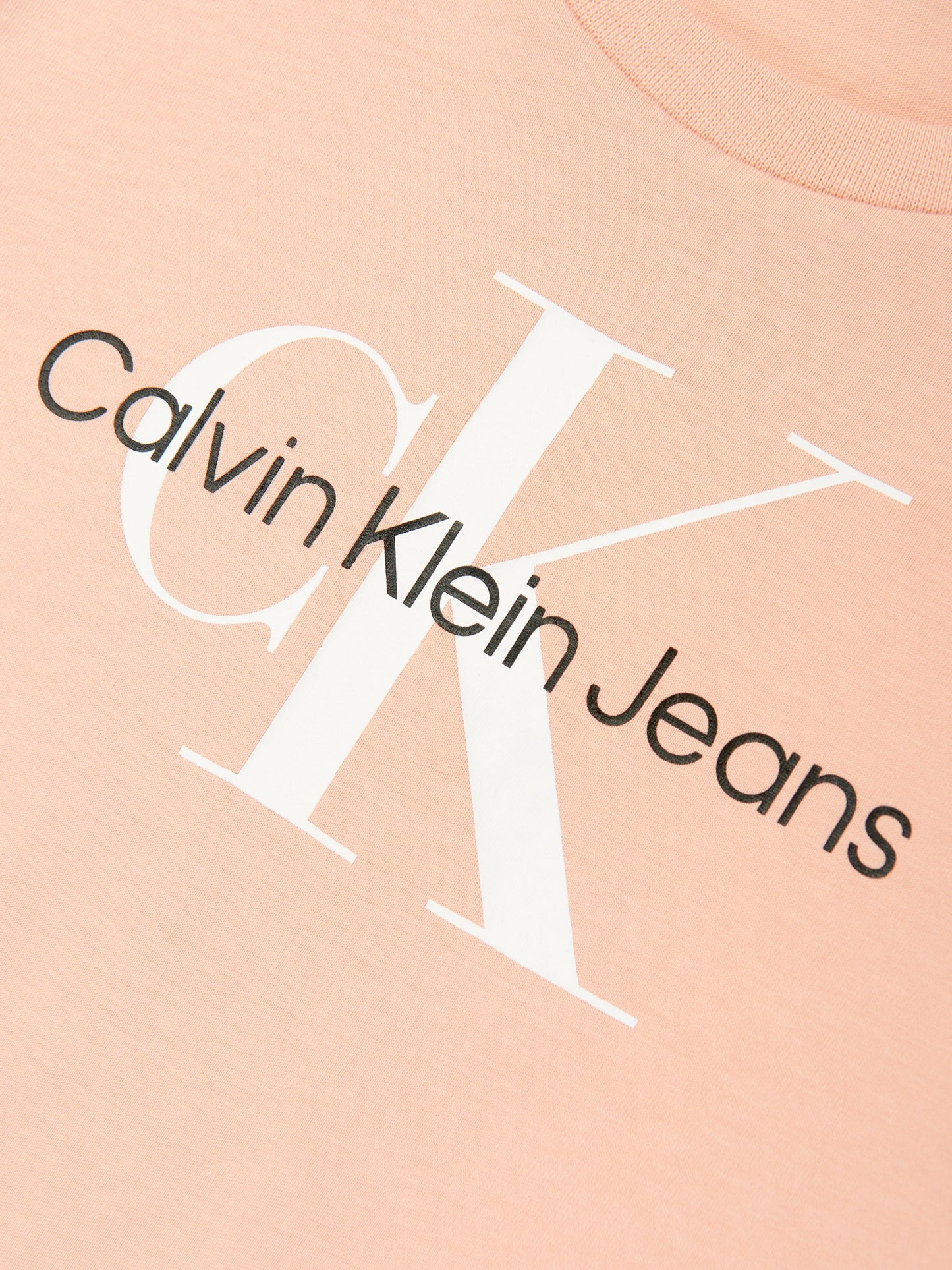 Calvin Klein Girls Monogram Logo T-Shirt in Pink