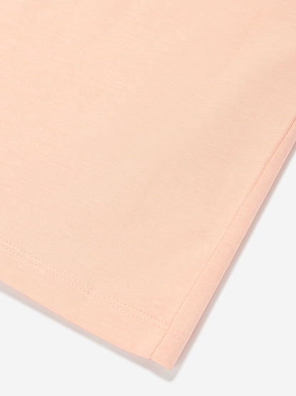 Calvin Klein Girls Monogram Logo T-Shirt in Pink