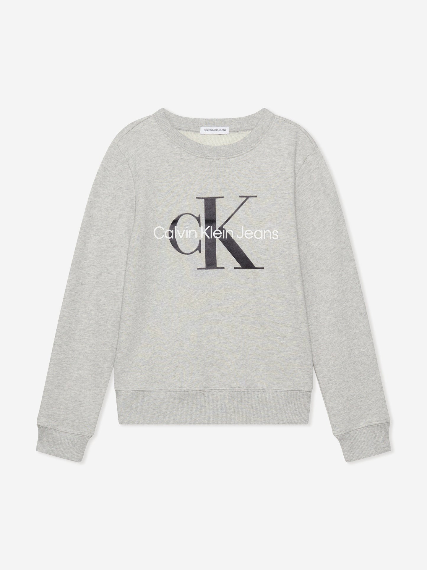 Calvin Klein Kids Monogram Logo Sweasthirt in Grey
