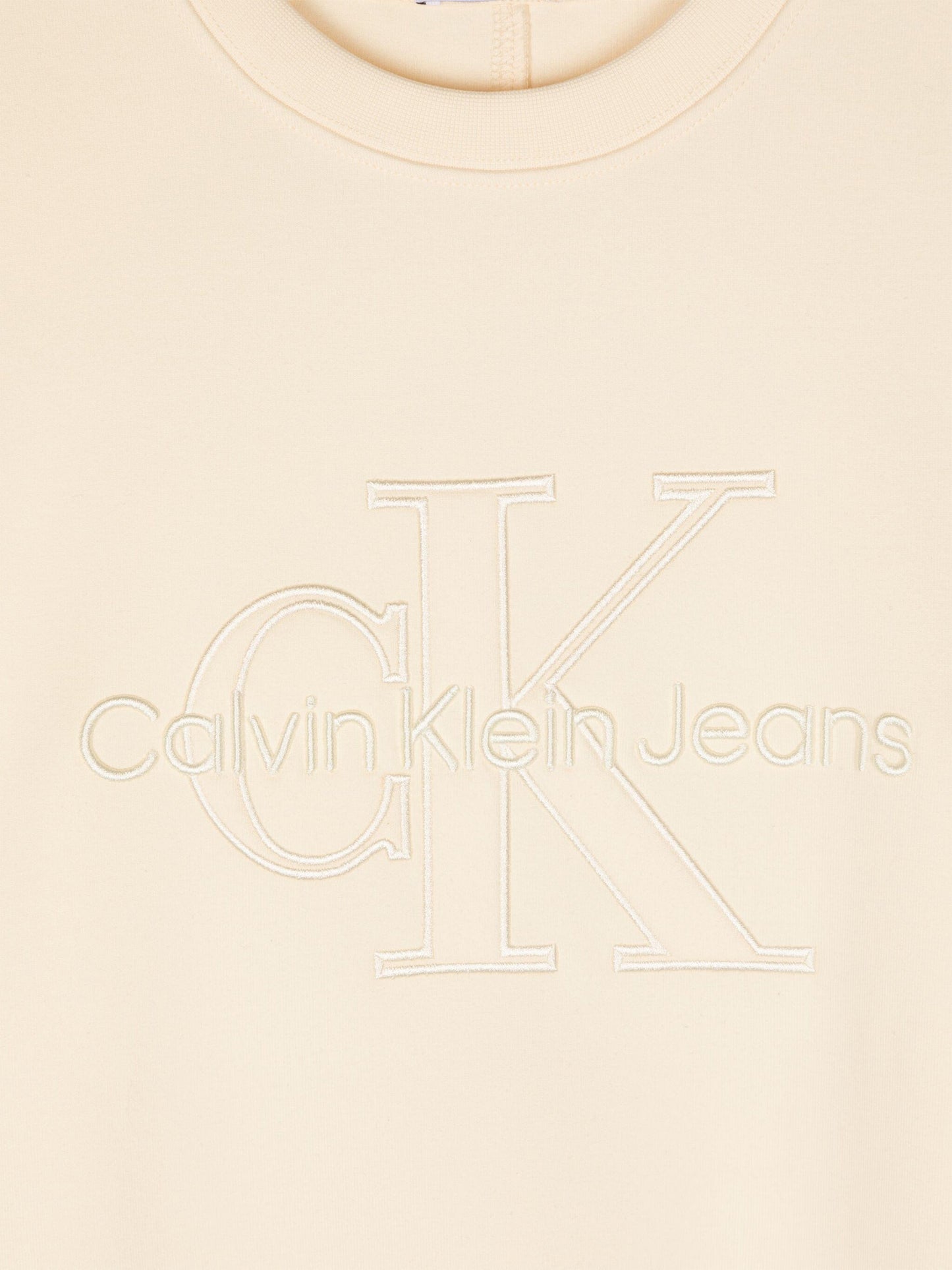 Calvin Klein Boys Logo Sweatshirt in Yellow