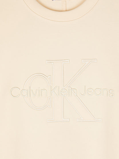 Calvin Klein Boys Logo Sweatshirt in Yellow