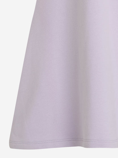 Calvin Klein Girls CK Logo Fit Flare Dress in Purple