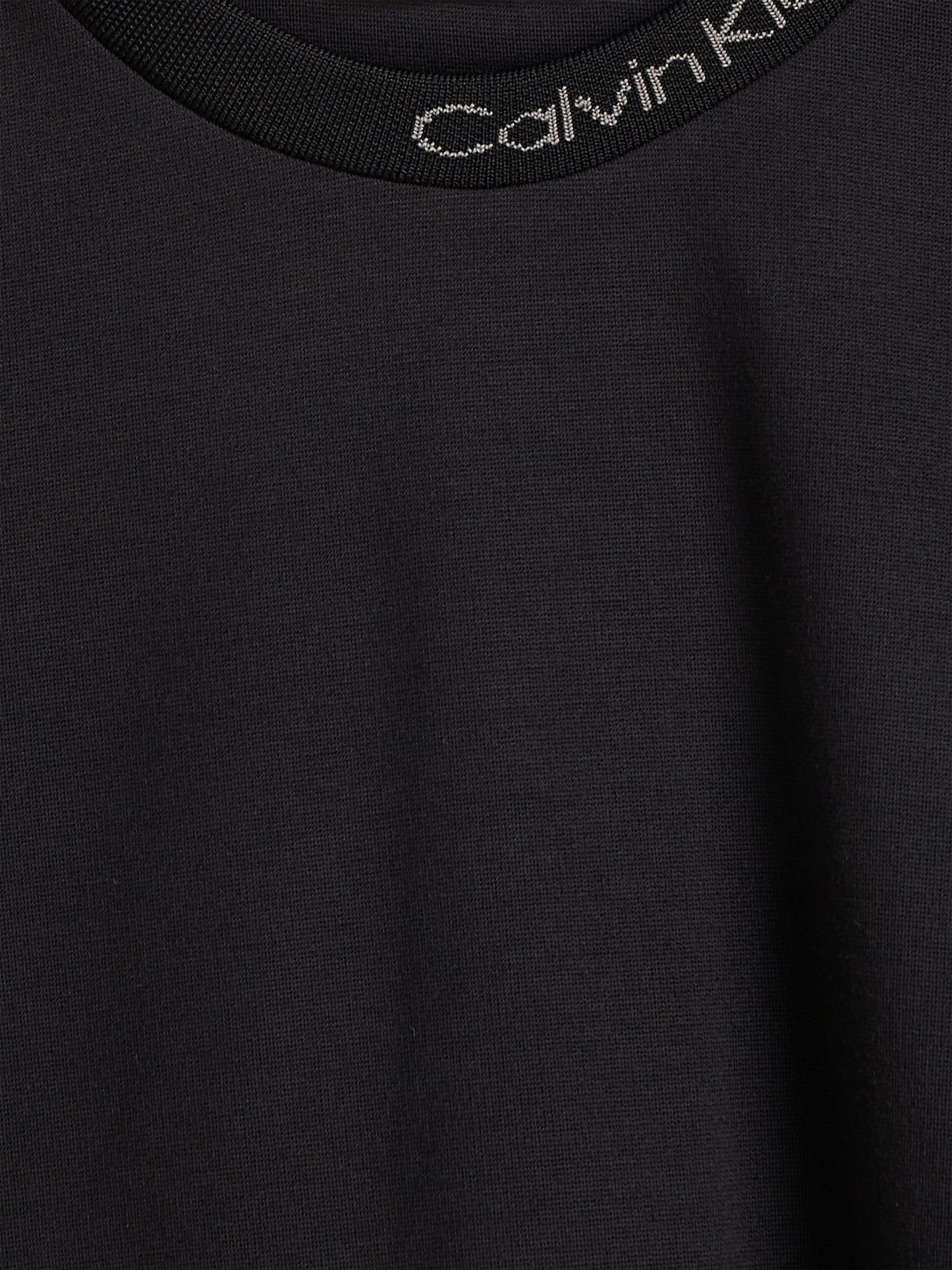 Calvin Klein Girls Mix Media Intarsia Dress in Black