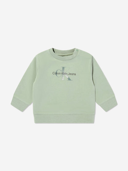 Calvin Klein Baby Monogram Tracksuit in Green