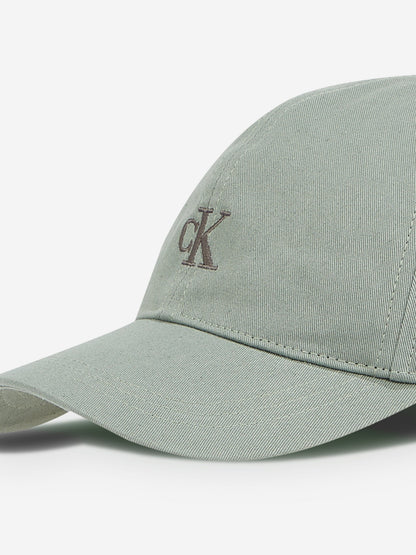 Calvin Klein Kids Monogram Baseball Cap in Green