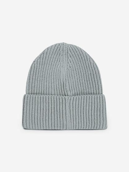 Calvin Klein Kids Monogram Rib Beanie in Green