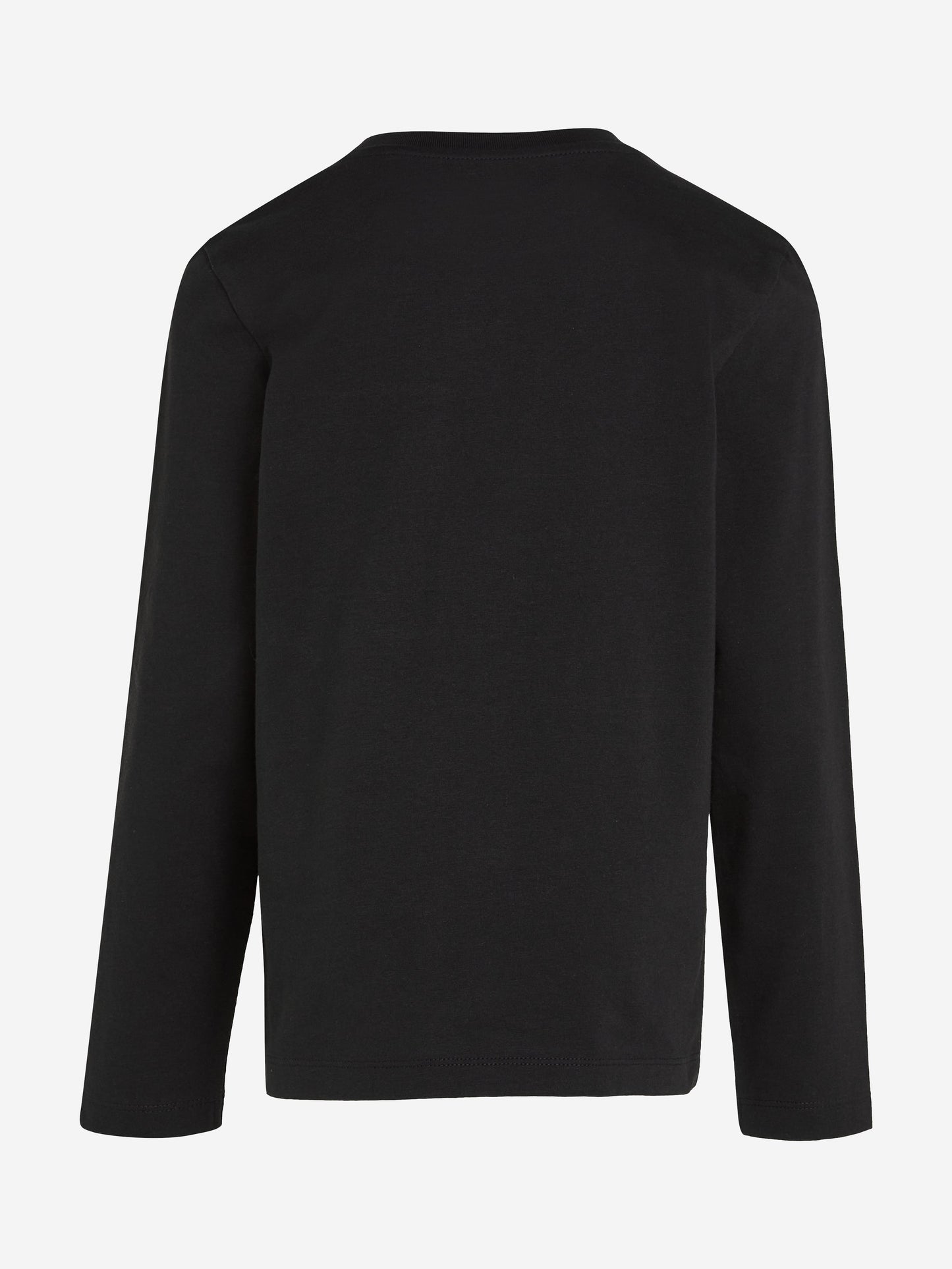 Calvin Klein Boys Badge Long Sleeve T-Shirt in Black
